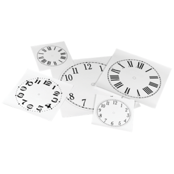 Paper Dials For Old Clocks On Sticker Paper (imitation